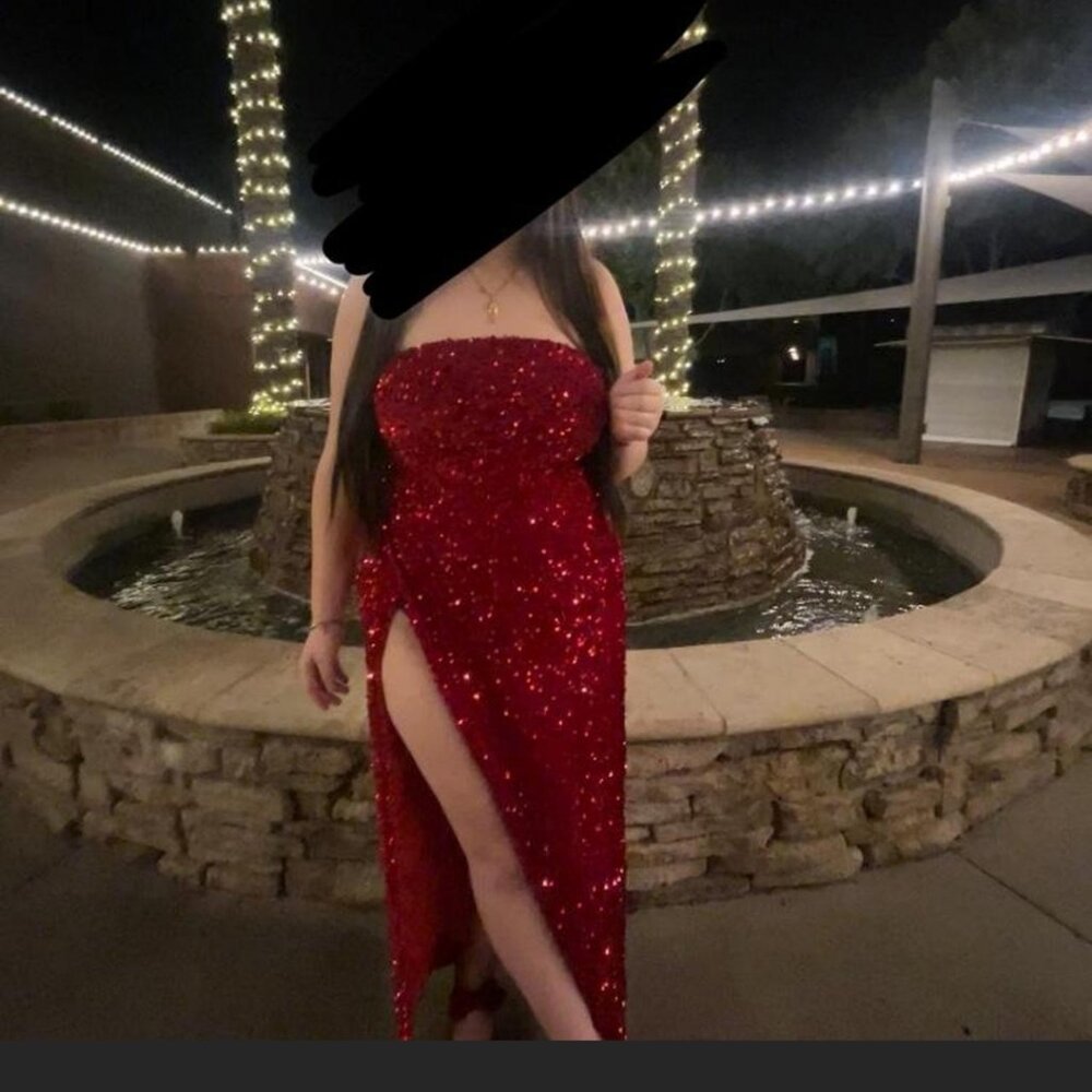 Red Sequin Gown